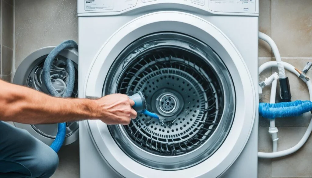 how to clean whirlpool washer drain hose