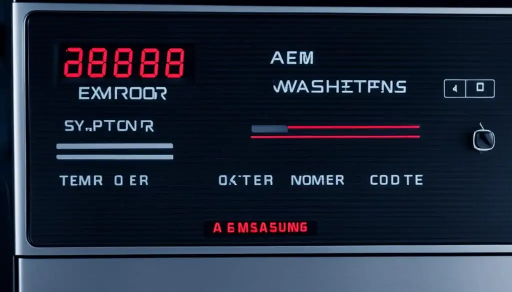 AE6 error code Samsung washer support