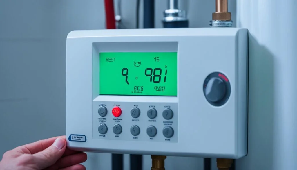 resetting Navien tankless water heater