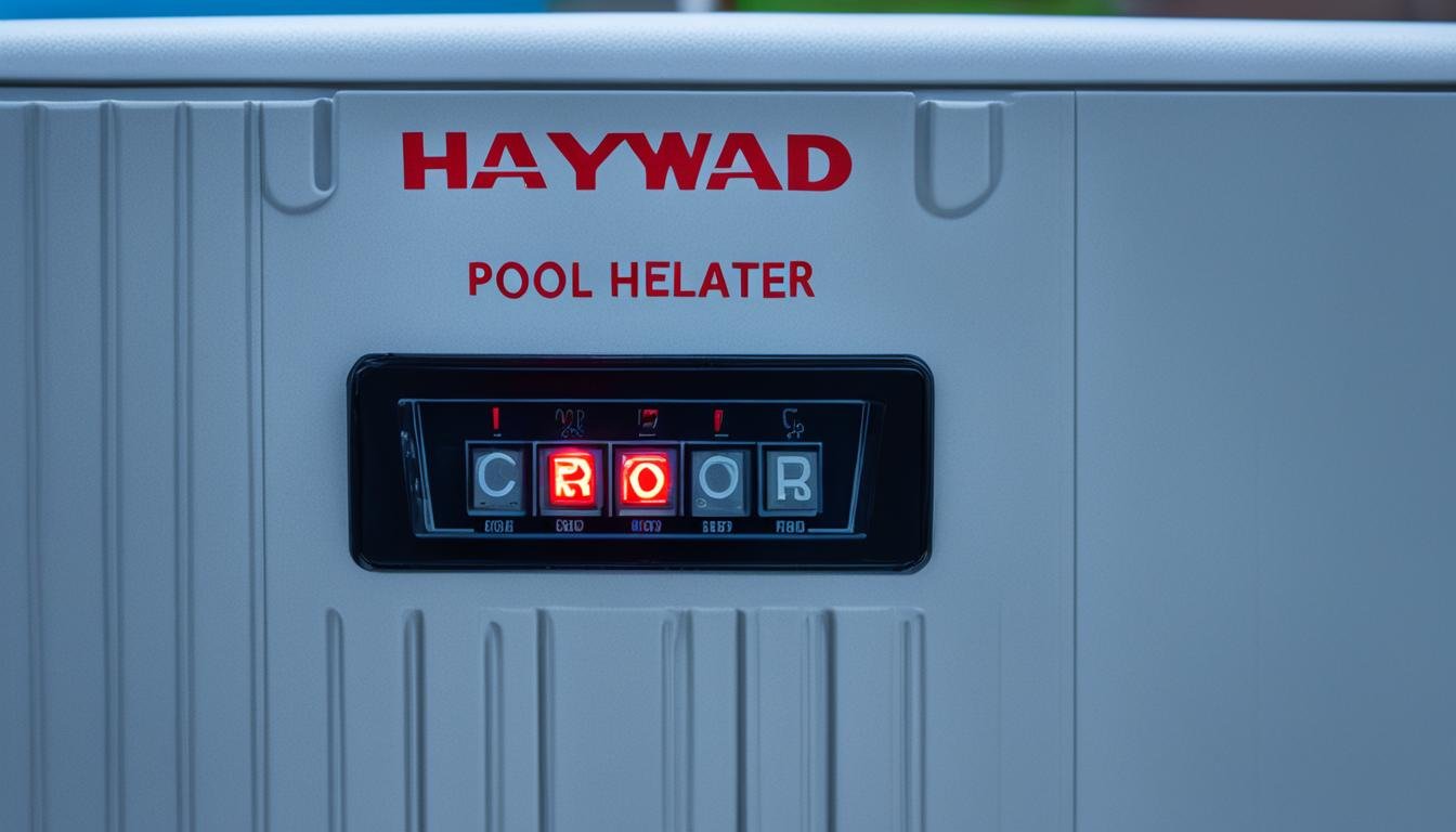 Hayward pool heater error codes if