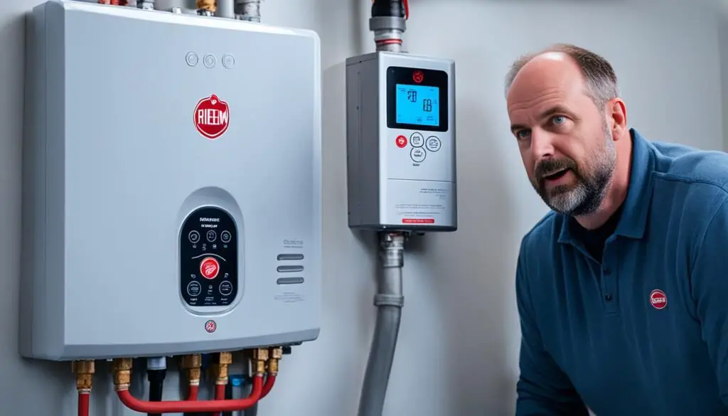 Rheem tankless water heater error code 12 troubleshooting