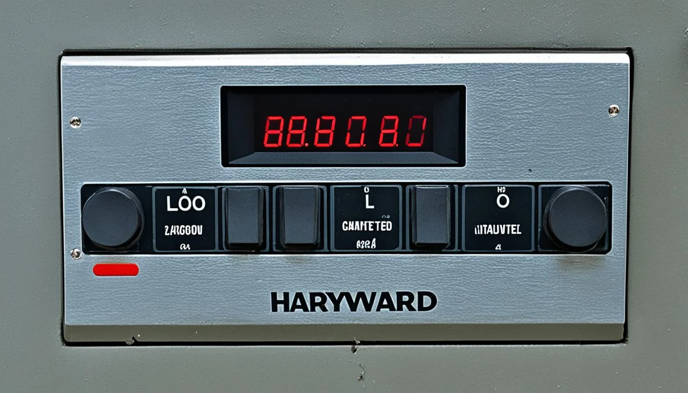 hayward gas heater lo code