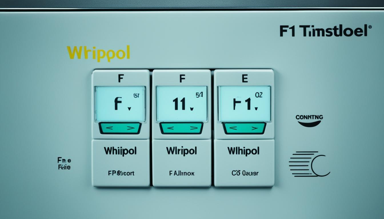 whirlpool dishwasher f1e1 error code